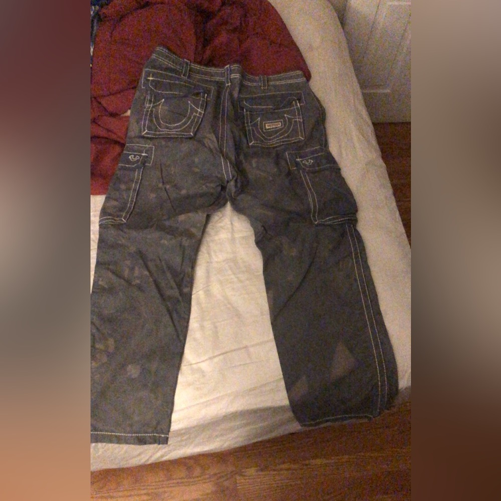 Camo washed true religion cargos
